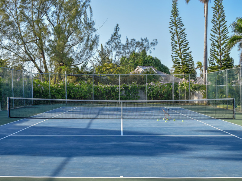 Tennis court at Villa Mara