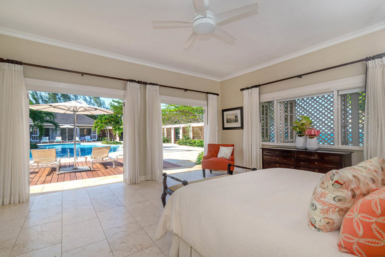 Villa Mara Bedroom with Pool View